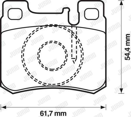 Jurid 571753D - Komplet Pločica, disk-kočnica www.molydon.hr