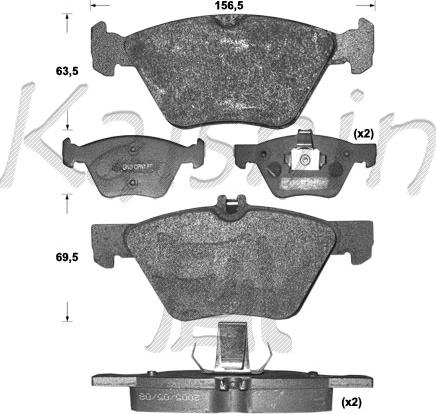 Kaishin FK10110 - Komplet Pločica, disk-kočnica www.molydon.hr