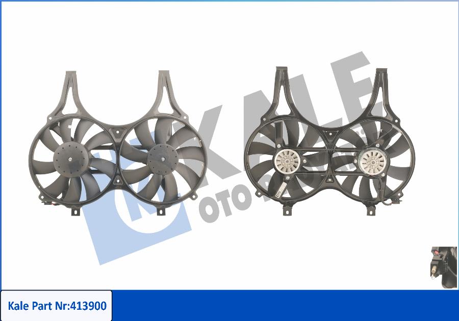 KALE OTO RADYATÖR 413900 - Ventilator, hladjenje motora www.molydon.hr