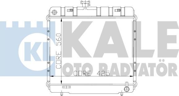 KALE OTO RADYATÖR 173300 - Hladnjak, hladjenje motora www.molydon.hr