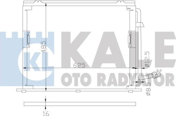 KALE OTO RADYATÖR 392400 - Kondenzator, klima-Uređaj www.molydon.hr