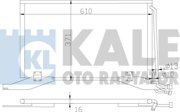 KALE OTO RADYATÖR 392800 - Kondenzator, klima-Uređaj www.molydon.hr