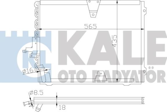KALE OTO RADYATÖR 392700 - Kondenzator, klima-Uređaj www.molydon.hr