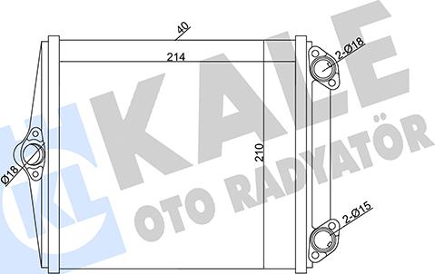 KALE OTO RADYATÖR 346645 - Izmjenjivač topline, grijanje unutrasnjeg prostora www.molydon.hr