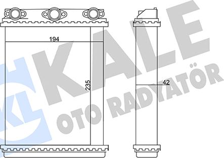 KALE OTO RADYATÖR 346635 - Izmjenjivač topline, grijanje unutrasnjeg prostora www.molydon.hr