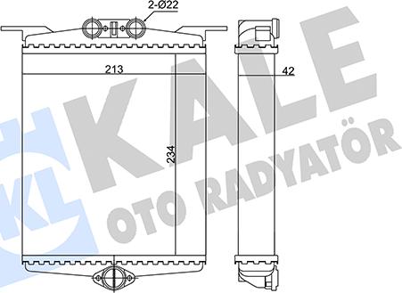 KALE OTO RADYATÖR 346810 - Izmjenjivač topline, grijanje unutrasnjeg prostora www.molydon.hr