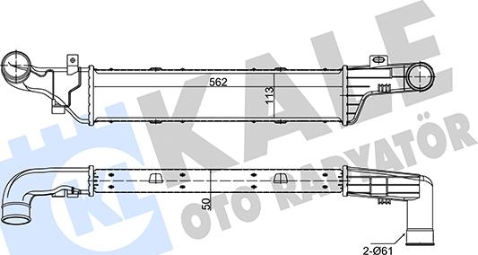 KALE OTO RADYATÖR 348890 - Intercooler, hladnjak www.molydon.hr
