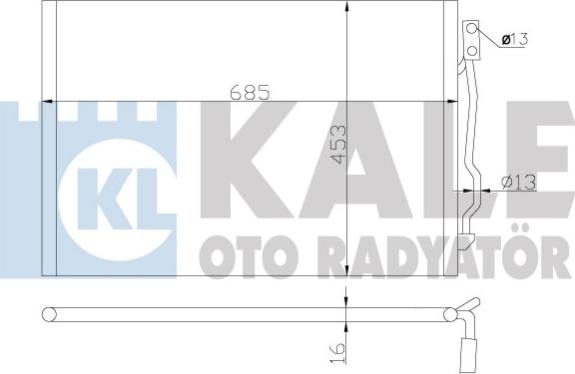 KALE OTO RADYATÖR 343050 - Kondenzator, klima-Uređaj www.molydon.hr