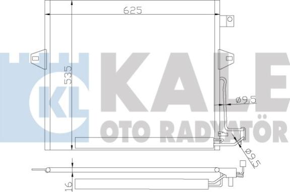 KALE OTO RADYATÖR 342630 - Kondenzator, klima-Uređaj www.molydon.hr