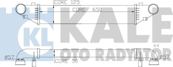 KALE OTO RADYATÖR 347500 - Intercooler, hladnjak www.molydon.hr