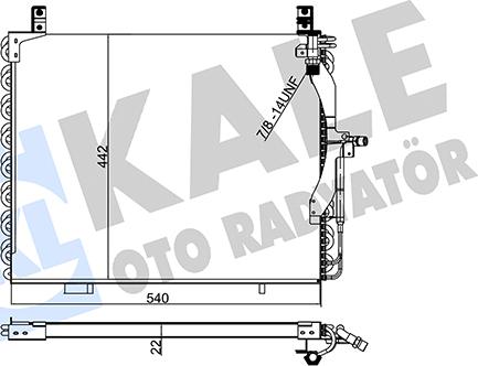 KALE OTO RADYATÖR 354055 - Kondenzator, klima-Uređaj www.molydon.hr