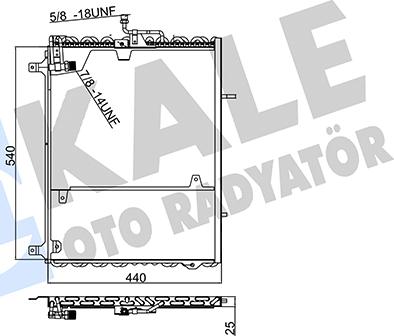 KALE OTO RADYATÖR 354065 - Kondenzator, klima-Uređaj www.molydon.hr