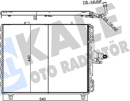 KALE OTO RADYATÖR 354060 - Kondenzator, klima-Uređaj www.molydon.hr