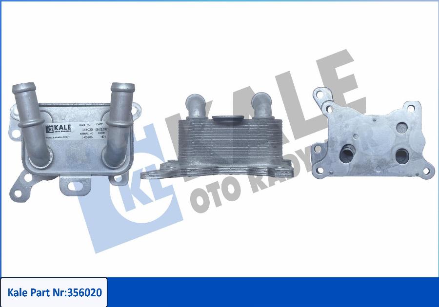 KALE OTO RADYATÖR 356020 - Uljni hladnjak, ulje za motor www.molydon.hr