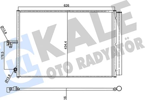 KALE OTO RADYATÖR 358920 - Kondenzator, klima-Uređaj www.molydon.hr