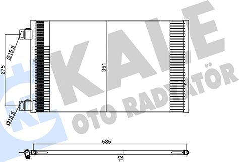 KALE OTO RADYATÖR 358220 - Kondenzator, klima-Uređaj www.molydon.hr