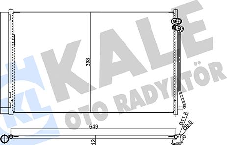 KALE OTO RADYATÖR 357970 - Kondenzator, klima-Uređaj www.molydon.hr