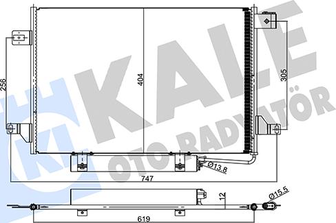 KALE OTO RADYATÖR 357885 - Kondenzator, klima-Uređaj www.molydon.hr