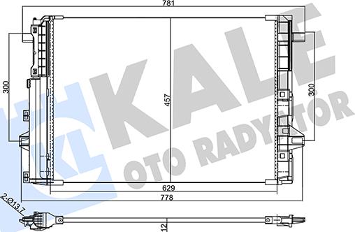 KALE OTO RADYATÖR 357725 - Kondenzator, klima-Uređaj www.molydon.hr
