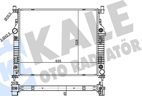 KALE OTO RADYATÖR 360160 - Hladnjak, hladjenje motora www.molydon.hr