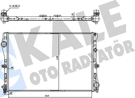 KALE OTO RADYATÖR 362250 - Hladnjak, hladjenje motora www.molydon.hr