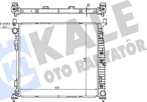 KALE OTO RADYATÖR 362260 - Hladnjak, hladjenje motora www.molydon.hr