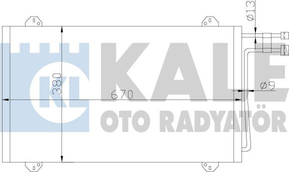 KALE OTO RADYATÖR 381100 - Kondenzator, klima-Uređaj www.molydon.hr