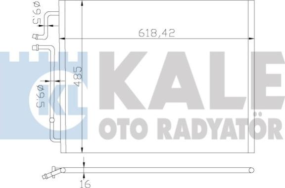 KALE OTO RADYATÖR 381300 - Kondenzator, klima-Uređaj www.molydon.hr