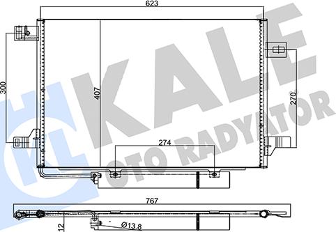 KALE OTO RADYATÖR 382515 - Kondenzator, klima-Uređaj www.molydon.hr
