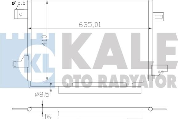 KALE OTO RADYATÖR 387900 - Kondenzator, klima-Uređaj www.molydon.hr