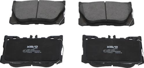 Kavo Parts KBP-10029 - Komplet Pločica, disk-kočnica www.molydon.hr