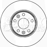 Key Parts KBD5163 - Kočioni disk www.molydon.hr