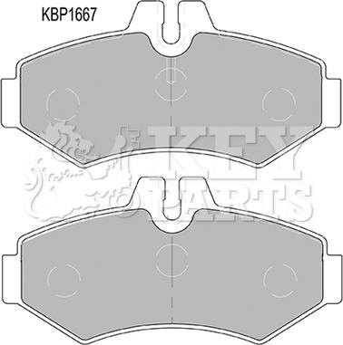Key Parts KBP1667 - Komplet Pločica, disk-kočnica www.molydon.hr