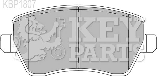 Key Parts KBP1807 - Komplet Pločica, disk-kočnica www.molydon.hr