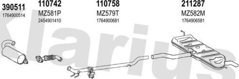 Klarius 600903E - Ispušni sistem www.molydon.hr