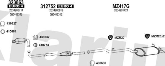 Klarius 600970U - Ispušni sistem www.molydon.hr