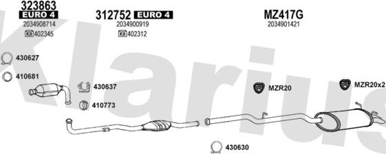 Klarius 600971U - Ispušni sistem www.molydon.hr