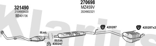 Klarius 600499E - Ispušni sistem www.molydon.hr