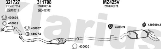 Klarius 600458U - Ispušni sistem www.molydon.hr