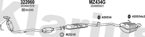 Klarius 600476U - Ispušni sistem www.molydon.hr