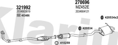 Klarius 600470E - Ispušni sistem www.molydon.hr
