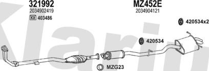 Klarius 600470U - Ispušni sistem www.molydon.hr