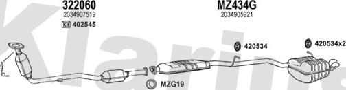 Klarius 600478U - Ispušni sistem www.molydon.hr