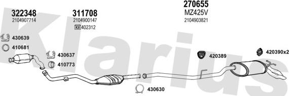 Klarius 600546E - Ispušni sistem www.molydon.hr