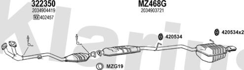 Klarius 600547U - Ispušni sistem www.molydon.hr