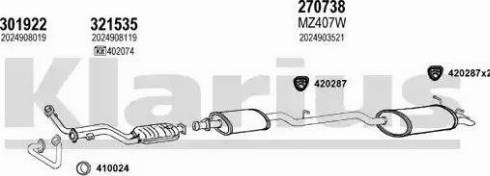 Klarius 600553E - Ispušni sistem www.molydon.hr