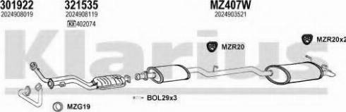 Klarius 600553U - Ispušni sistem www.molydon.hr