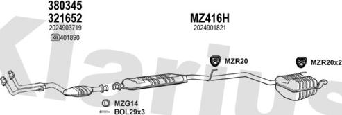 Klarius 600557U - Ispušni sistem www.molydon.hr