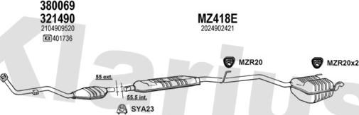 Klarius 600512U - Ispušni sistem www.molydon.hr