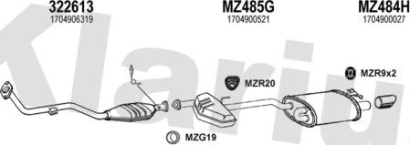 Klarius 600582U - Ispušni sistem www.molydon.hr